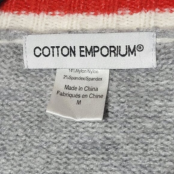 Cotton Emporium Womens Open Front Cardigan Sweater Size Medium Oversized Comfy - Picture 3 of 5